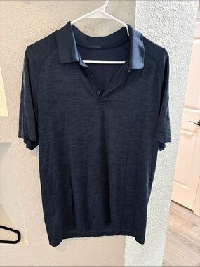 lululemon athletica Men's Athletic Dark Navy Polo